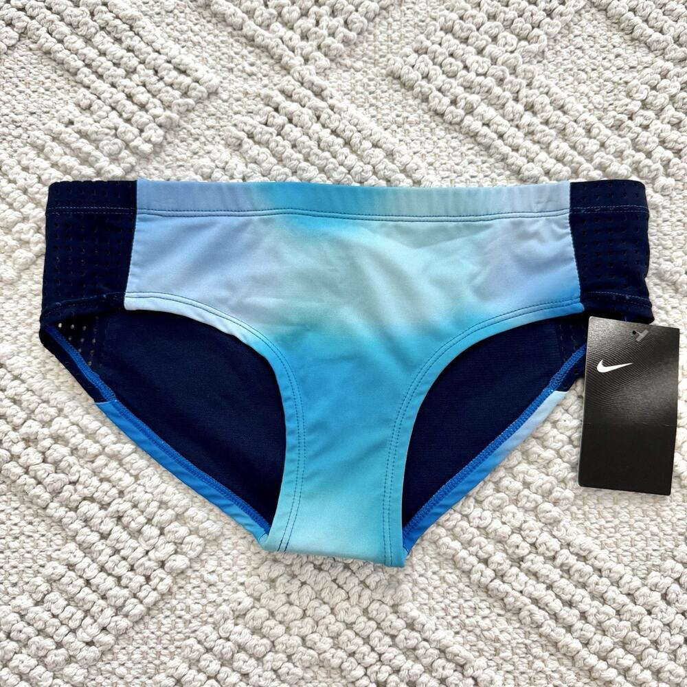 Nike BATTLE BLUE Spectrum Hipster Bikini Swim Bottoms, US Womens Sz Small